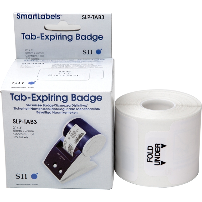 Seiko 3-Inch Tab Expiring Labels SLP-TAB3