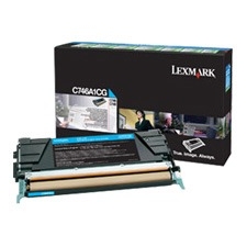 Lexmark C746,C748 Cyan Return Program Print Cartridge (6K) C746A4CG