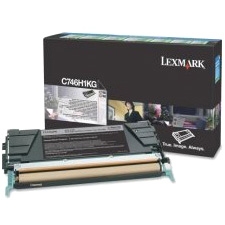 Lexmark C746,C748 Black High Yield Return Program Print Cartridge (12K) C746H4KG