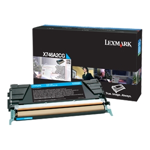 Lexmark X746, X748 Cyan Toner Cartridge X746A2CG