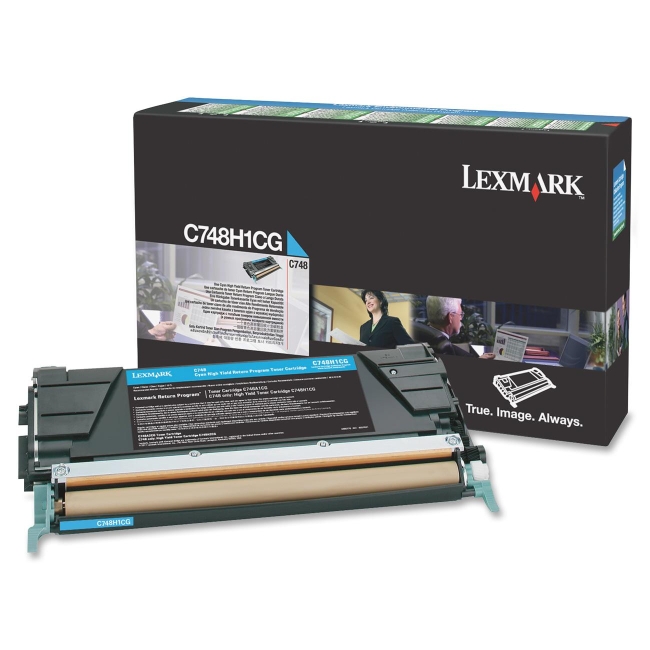 Lexmark C748 Cyan High Yield Return Program Toner Cartridge C748H1CG