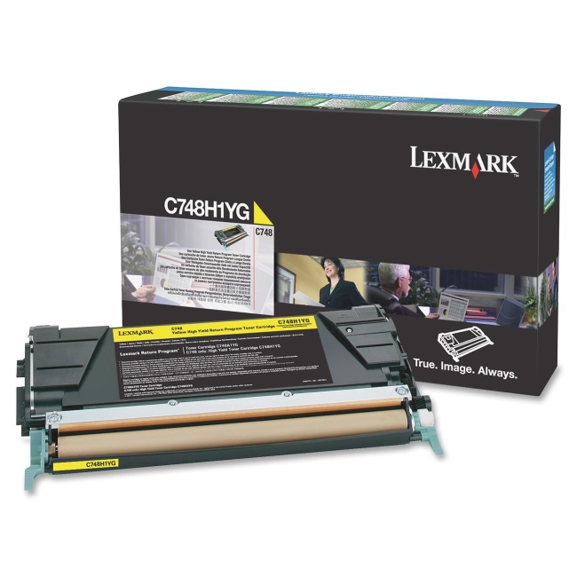 Lexmark C748 Yellow High Yield Return Program Toner Cartridge C748H1YG