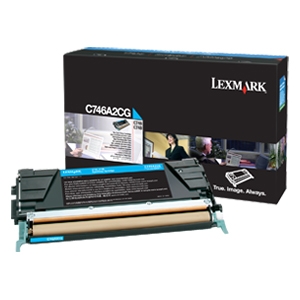 Lexmark C746, C748 Cyan Toner Cartridge C746A2CG