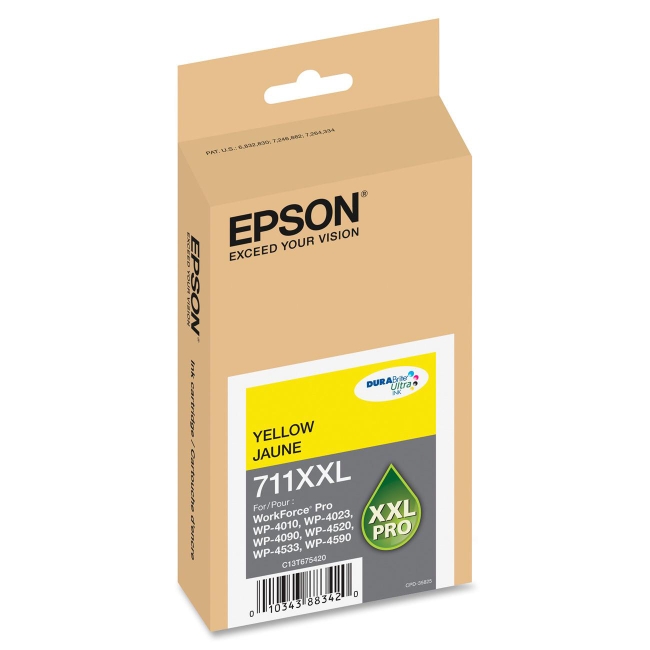 Epson XXL Yellow Ink Cartridge T711XXL420 711XXL