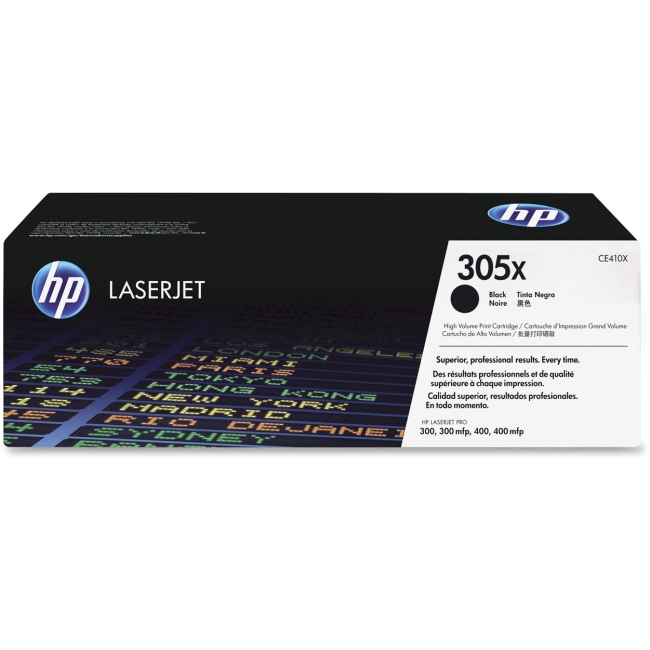 HP High Yield Black Original LaserJet Toner Cartridge CE410X 305X