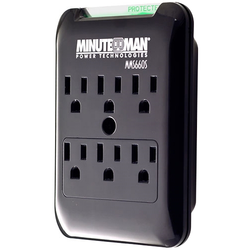 Minuteman SlimLine 6-Outlets Surge Suppressor MMS660S