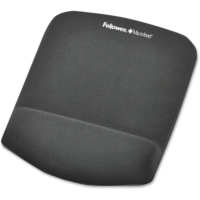 Fellowes PlushTouch Mouse Pad/Wrist Rest with FoamFusion Technology - Graphite 9252201