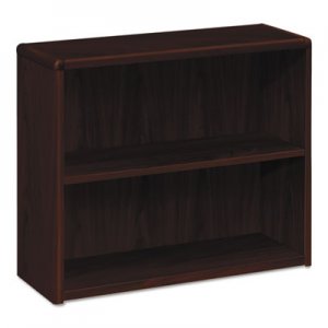 HON 10700 Series Wood Bookcase, Two Shelf, 36w x 13 1/8d x 29 5/8h, Mahogany HON10752NN H10752.NN