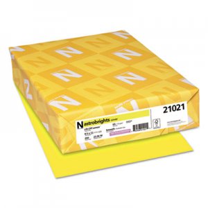 Astrobrights Color Cardstock, 65 lb, 8.5 x 11, Lift-Off Lemon, 250/Pack WAU21021 21021