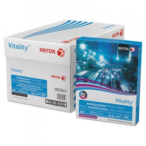 Xerox Vitality Multipurpose 3-Hole Punched Paper, 8 1/2 x 11, White, 5,000 Sheets/CT XER3R02641 3R02641