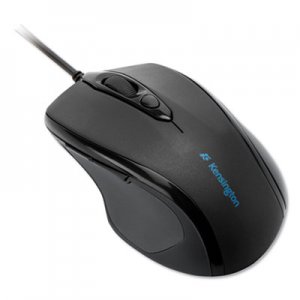 Kensington Pro Fit Wired Mid-Size Mouse, USB 2.0, Right Hand Use, Black KMW72355 K72355US