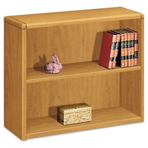 HON 10700 Series Wood Bookcase, Two Shelf, 36w x 13 1/8d x 29 5/8h, Harvest HON10752CC H10752.CC