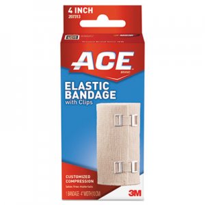 Ace Elastic Bandage with E-Z Clips, 4" x 64" MMM207313 207313