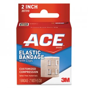 Ace Elastic Bandage with E-Z Clips, 2" x 50" MMM207310 207310