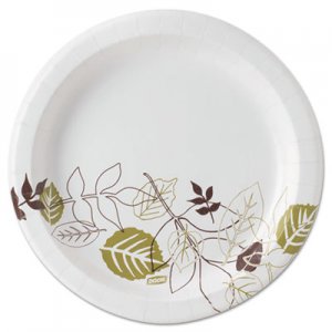 Dixie Pathways Soak-Proof Shield Mediumweight Paper Plates, 8 1/2", Grn/Burg, 1000/Ct DXEUX9PATH UX9PATH