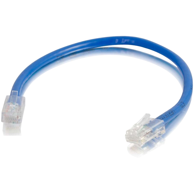 C2G 6in Cat5e Non-Booted Unshielded (UTP) Network Patch Cable - Blue 00942