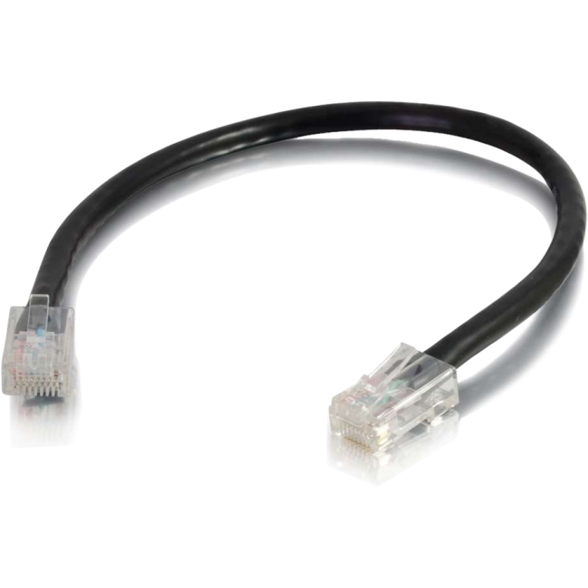 C2G 6in Cat5e Non-Booted Unshielded (UTP) Network Patch Cable - Black 00943