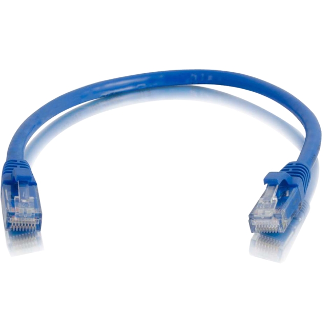 C2G 6in Cat5e Snagless Unshielded (UTP) Network Patch Cable - Blue 00932