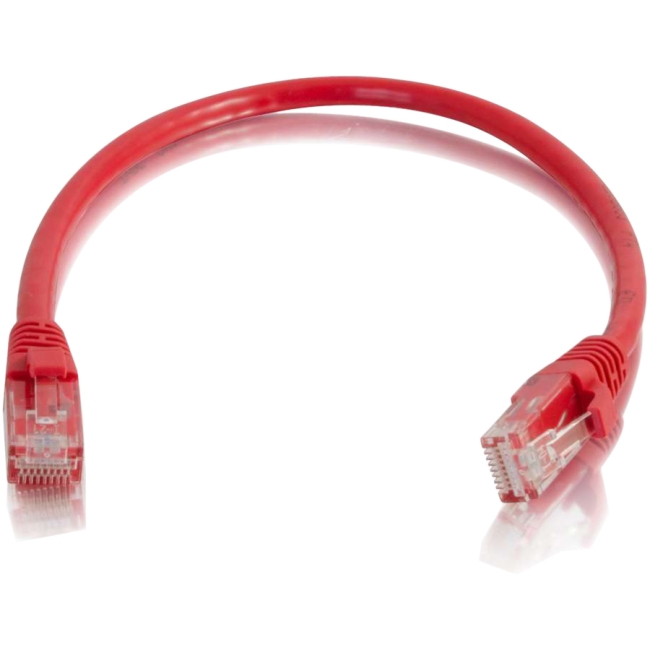 C2G 6in Cat5e Snagless Unshielded (UTP) Network Patch Cable - Red 00935