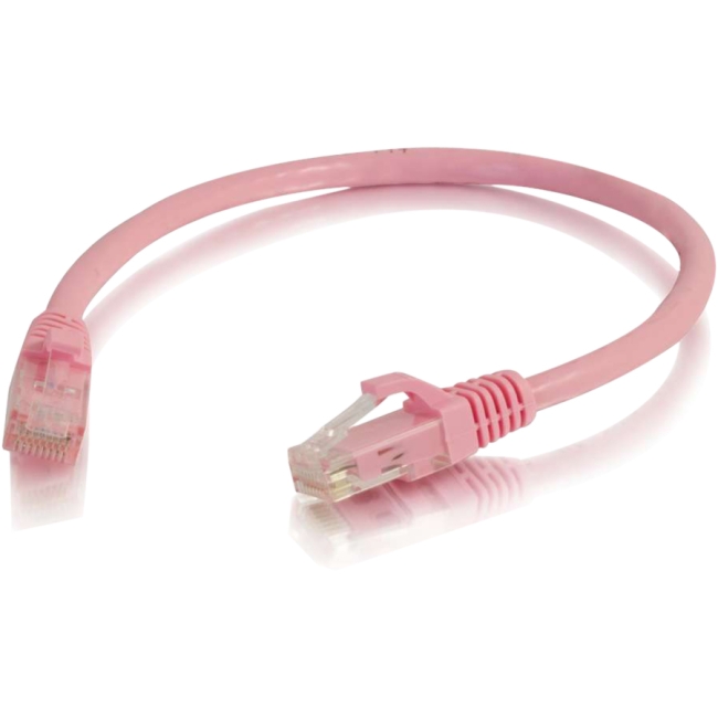 C2G 6in Cat5e Snagless Unshielded (UTP) Network Patch Cable - Pink 00940