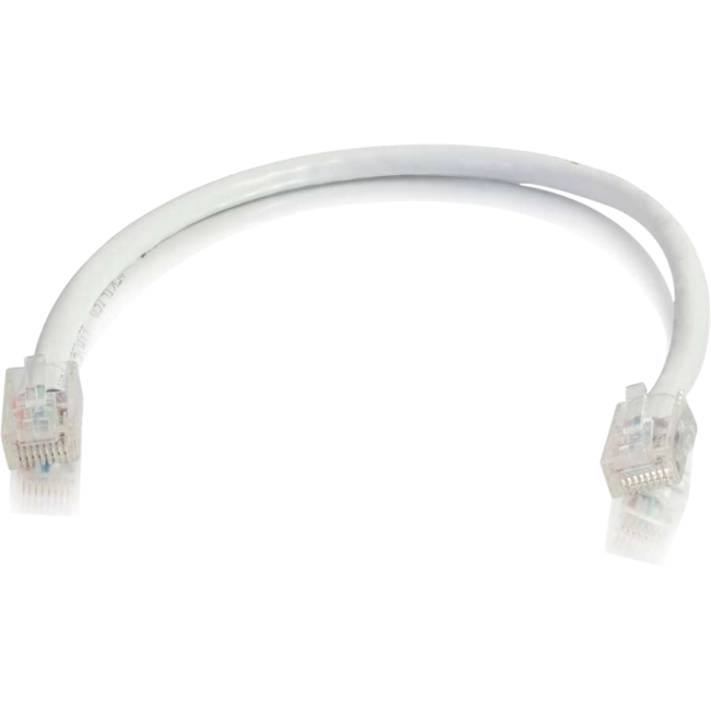 C2G 6in Cat5e Non-Booted Unshielded (UTP) Network Patch Cable - White 00949