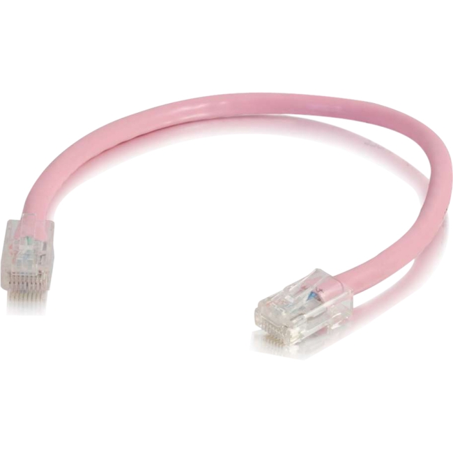 C2G 6in Cat5e Non-Booted Unshielded (UTP) Network Patch Cable - Pink 00950