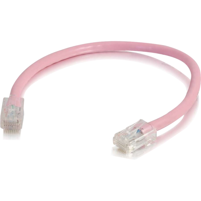 C2G 6in Cat5e Non-Booted Unshielded (UTP) Network Patch Cable - Pink 00950