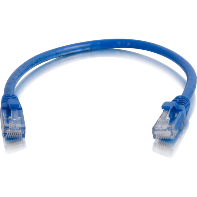 C2G 6in Cat6 Snagless Unshielded (UTP) Network Patch Cable - Blue 00952