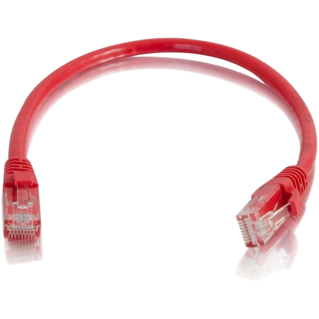 C2G 6in Cat6 Snagless Unshielded (UTP) Network Patch Cable - Red 00955