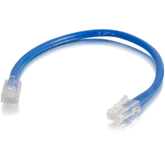 C2G 6in Cat6 Non-Booted Unshielded (UTP) Network Patch Cable - Blue 00962