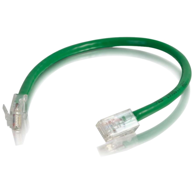 C2G 6in Cat6 Non-Booted Unshielded (UTP) Network Patch Cable - Green 00964