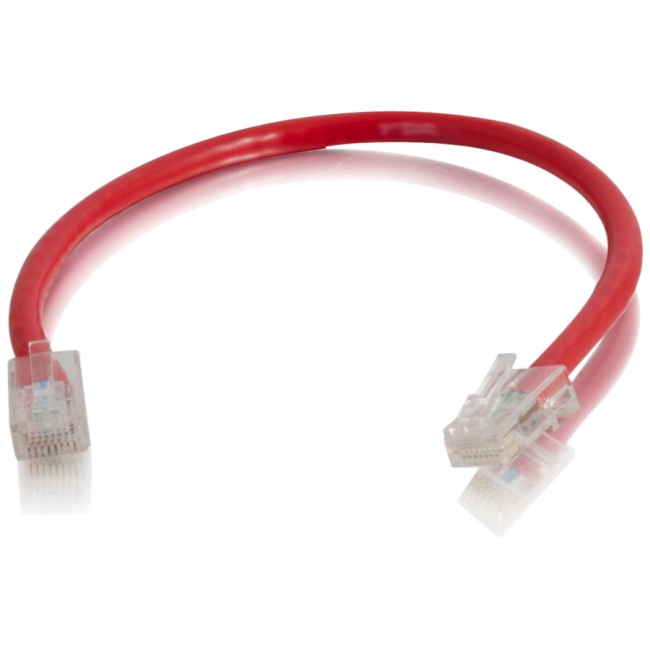 C2G 6in Cat6 Non-Booted Unshielded (UTP) Network Patch Cable - Red 00965
