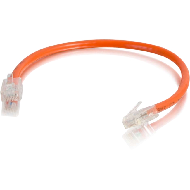 C2G 6in Cat6 Non-Booted Unshielded (UTP) Network Patch Cable - Orange 00967