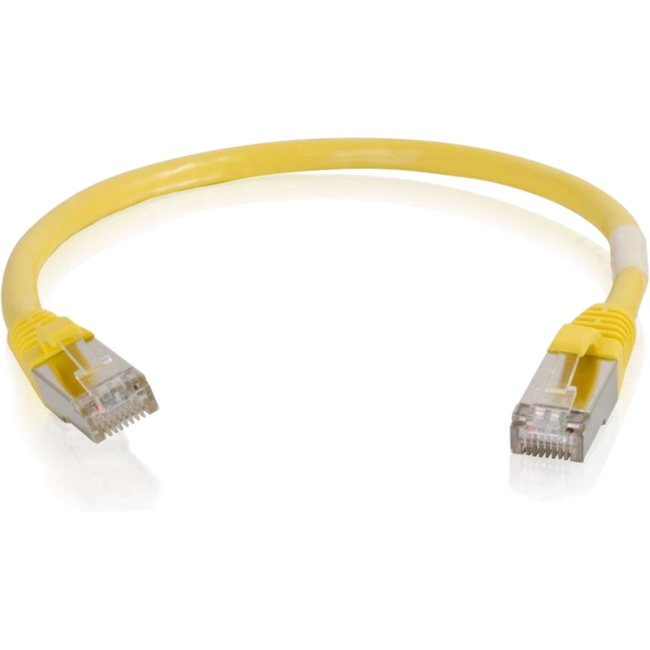 C2G 6in Cat6 Snagless Shielded (STP) Network Patch Cable - Yellow 00984