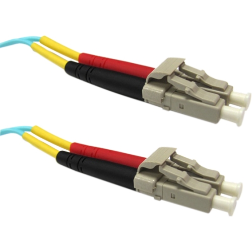 Weltron 1m LC/LC Multi-mode 50/125M Aqua Fiber Patch Cable 90-5100-1M