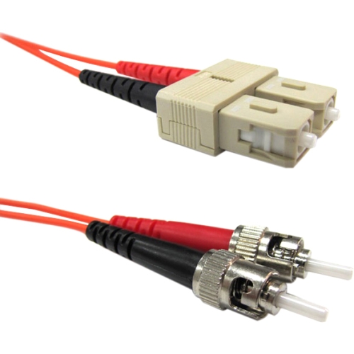 Weltron 1m ST/SC Multi-Mode 62.5/125M Orange Fiber Patch Cable 90-2001-1M
