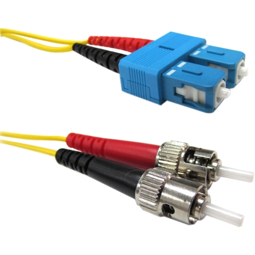 Weltron 1m ST/SC Single Mode 9/125M Yellow Fiber Patch Cable 90-1001-1M