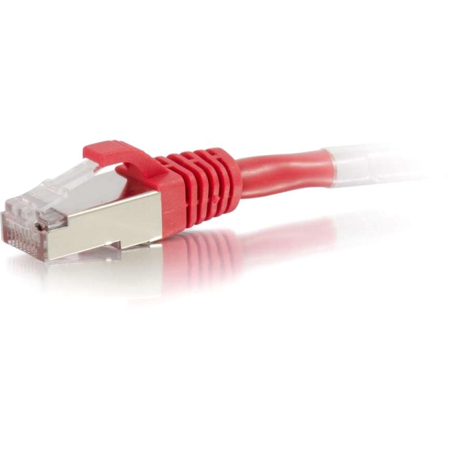 C2G 8ft Cat6 Snagless Shielded (STP) Network Patch Cable - Red 00849