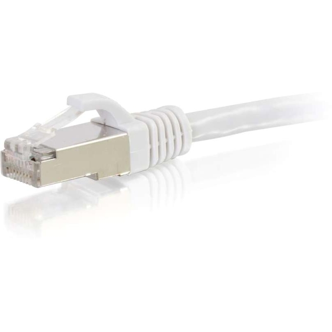 C2G 15ft Cat6 Snagless Shielded (STP) Network Patch Cable - White 00926