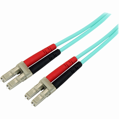 StarTech.com 3m 10 Gb Aqua Multimode 50/125 Duplex LSZH Fiber Patch Cable LC - LC A50FBLCLC3