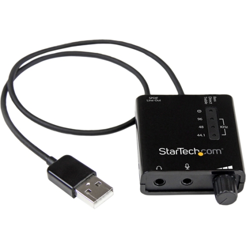 StarTech.com USB Stereo Audio Adapter External Sound Card with SPDIF Digital Audio ICUSBAUDIO2D