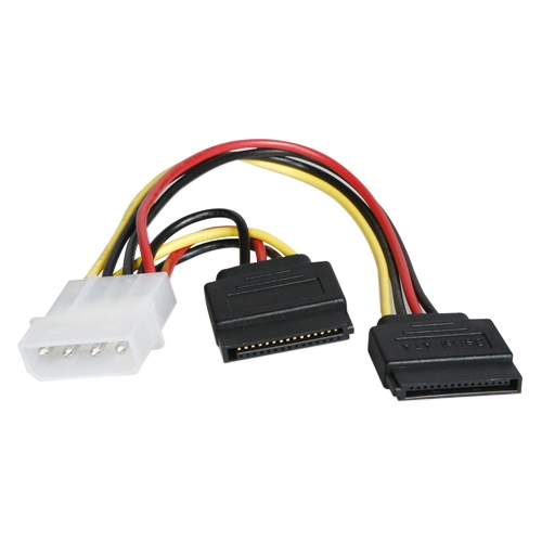 Xeal Molex to 2 x SATA Y-cable ATC-Y-M2S ATC-Y-M2F