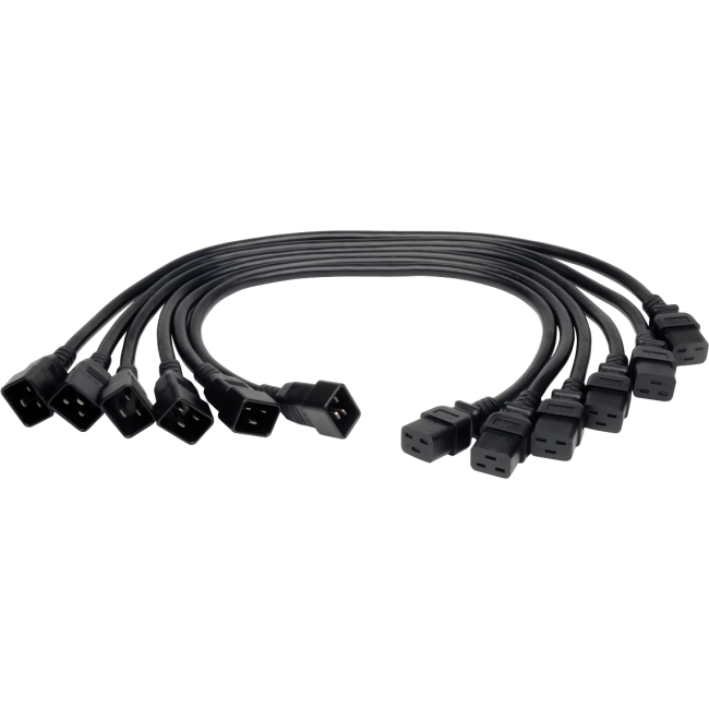 Tripp Lite 6-Pack of 2-ft. 12AWG Heavy Duty Power Cords (IEC-320-C19 to IEC-320-C20) P036