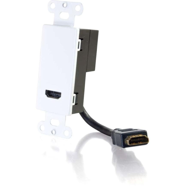 C2G HDMI Pass Through Wall Plate - White 41043