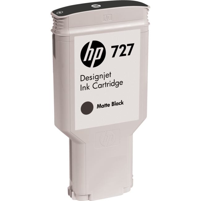 HP 300-ml Matte Black Designjet Ink Cartridge C1Q12A 727