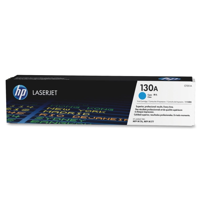 HP Cyan Original LaserJet Toner Cartridge CF351A 130A