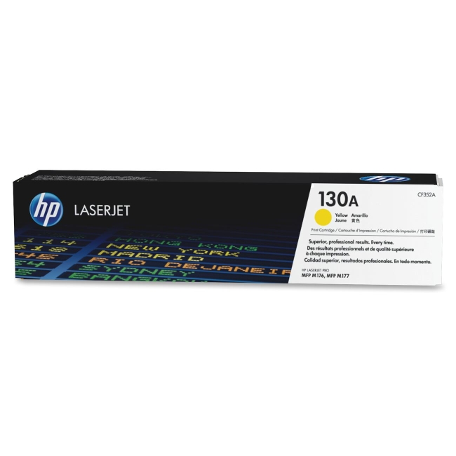 HP Yellow Original LaserJet Toner Cartridge CF352A 130A