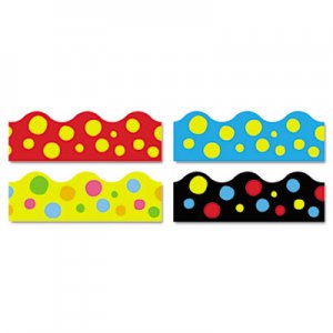 TREND Terrific Trimmers Border, 2 1/4 x 39" Panels, Lotsa Spots, Assorted, 48/Set TEPT92912 T92912