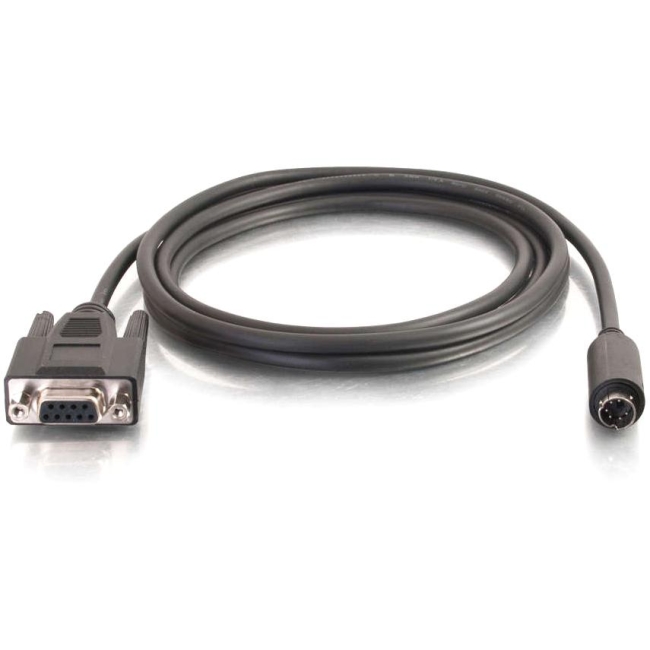 C2G DB9 Female to 6 Pin Mini-Din Male Cable RS-232 Cable 53843