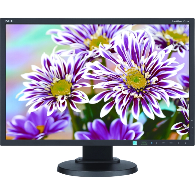 NEC Display 22" LED Backlit Widescreen Desktop Monitor E223W-BK